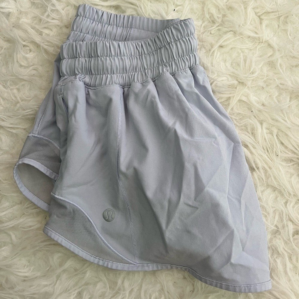 Lululemon Light Purple Hotty Hot Lowrise Shorts